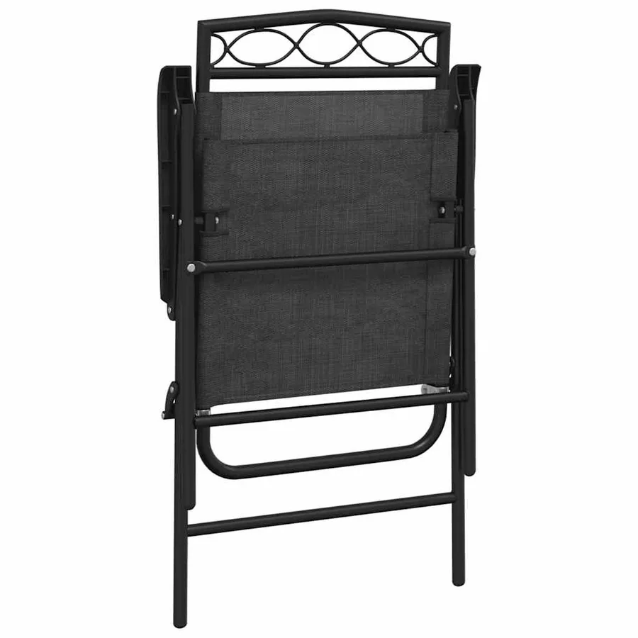 Chaises de jardin pliables lot de 4 en acier et textilène - 8