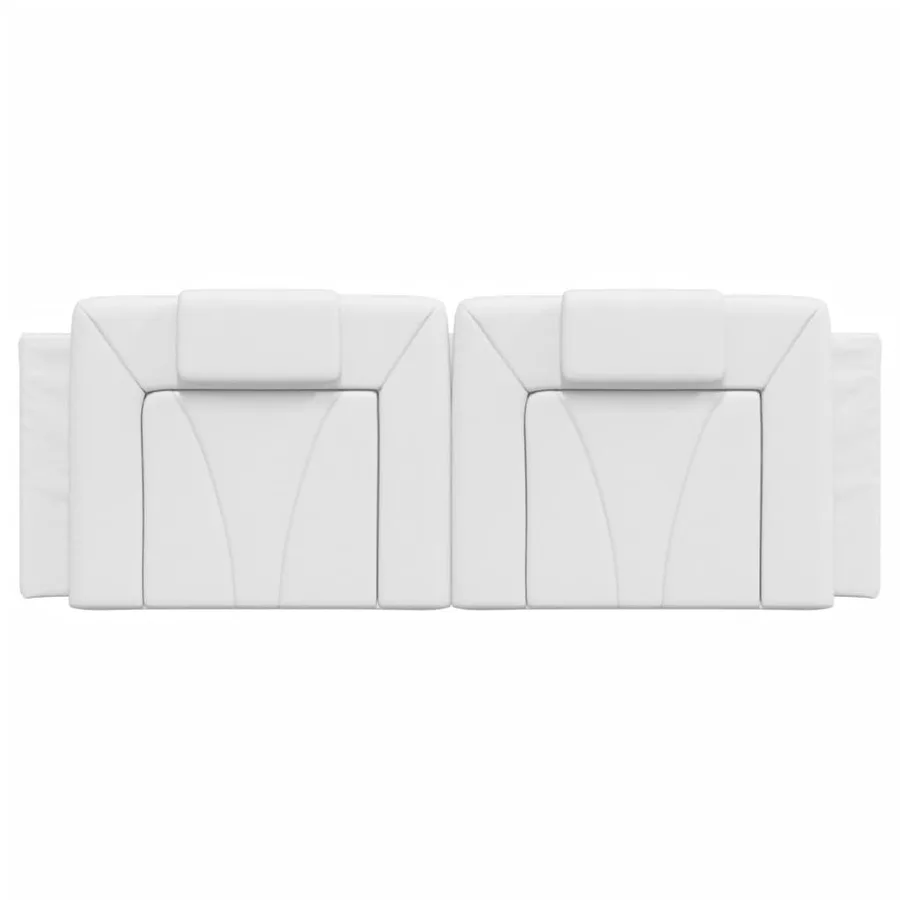 Coussin de tête de lit Viana blanc 140 cm similicuir - 5