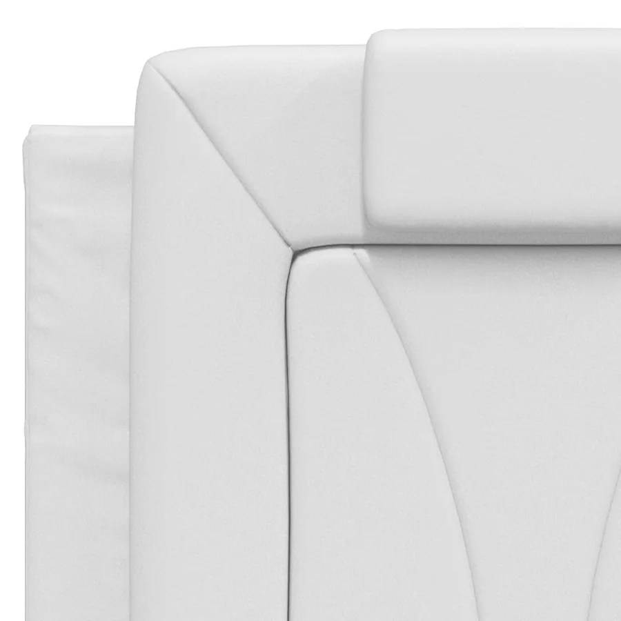 Coussin de tête de lit Viana blanc 140 cm similicuir - 8