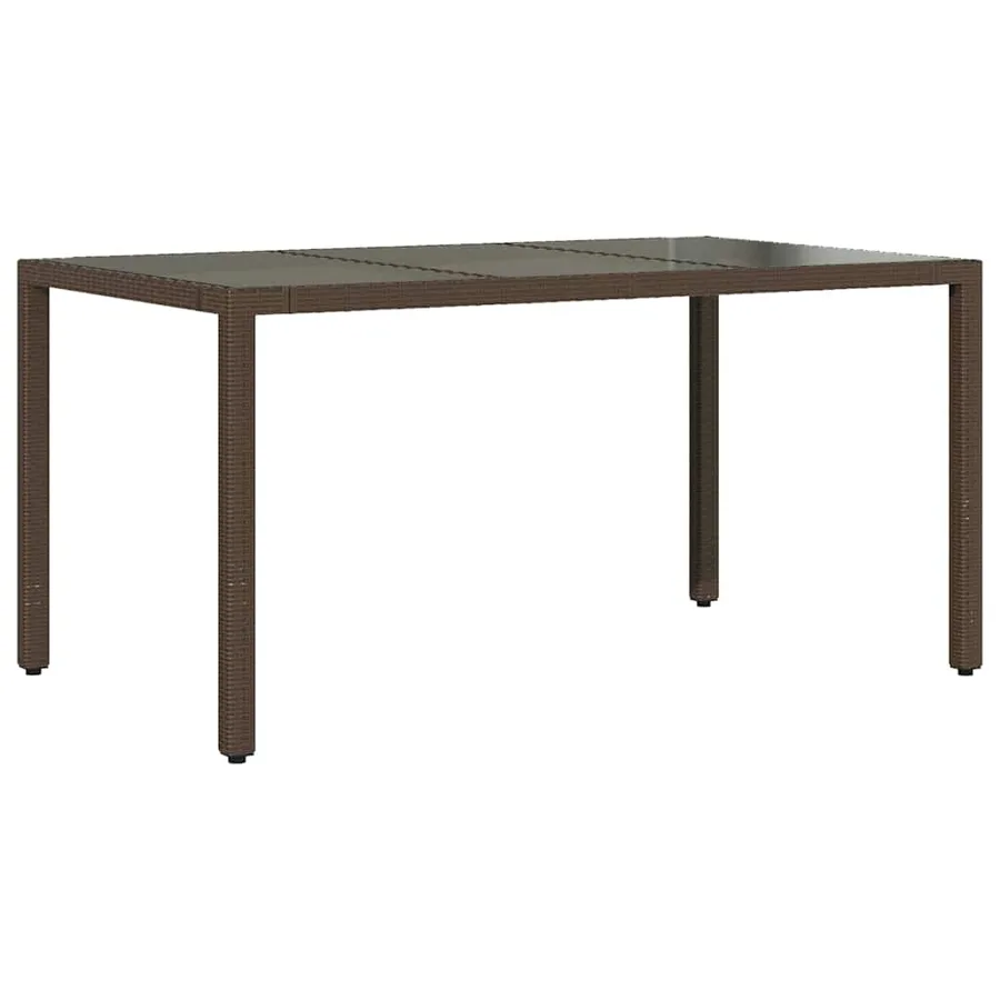 Ensemble de bistro de jardin 5 pcs coussins marron poly rotin - 4