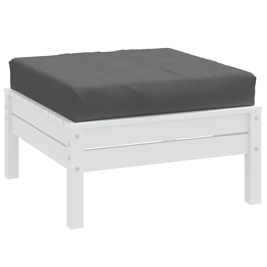 Coussin de palette anthracite mélangé 60x60x9,5 cm tissu