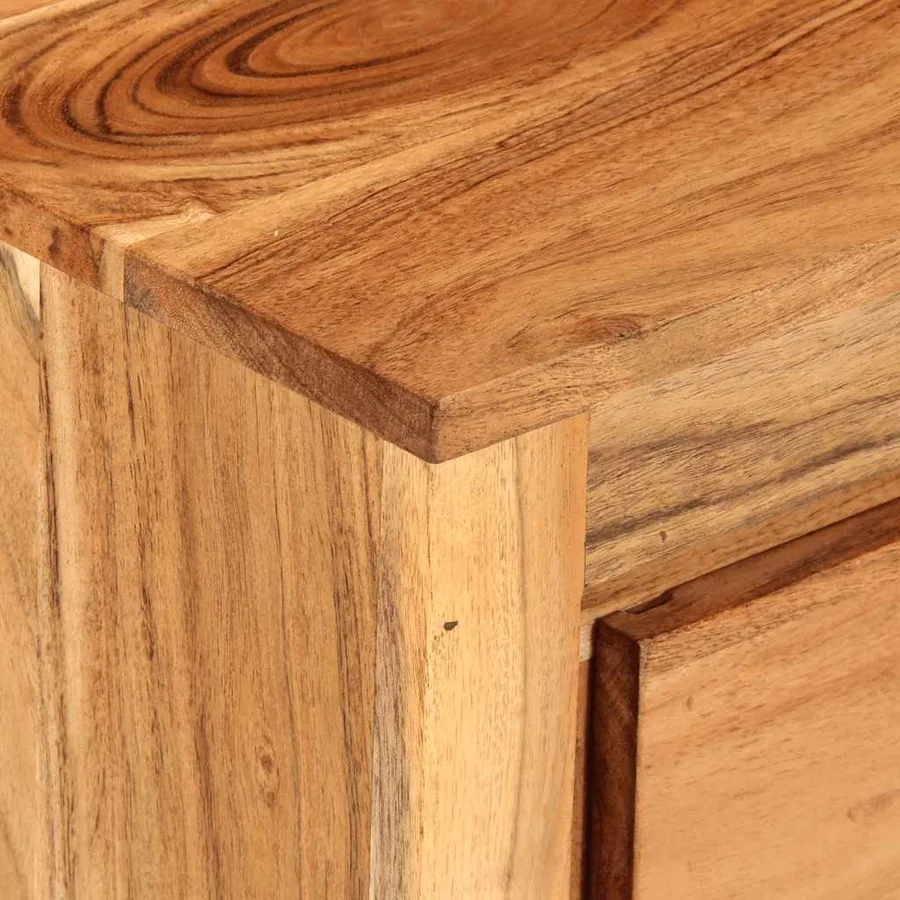 Armoire à tiroirs 55x33x75 cm bois d'acacia massif - 7