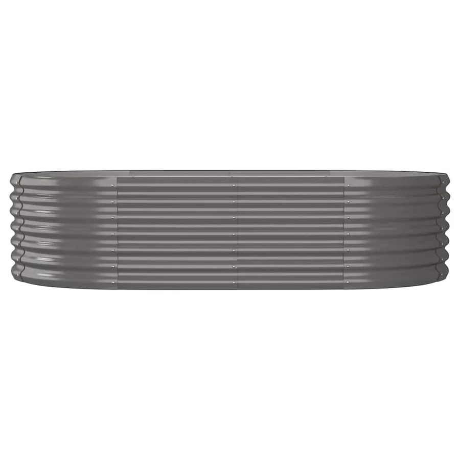 Lit surélevé de jardin Acier galvanisé 152x80x36 cm gris - 3