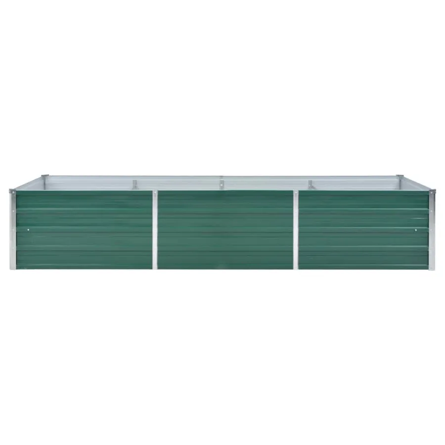 Lit surélevé de jardin Acier galvanisé 240x80x45 cm Vert - 4