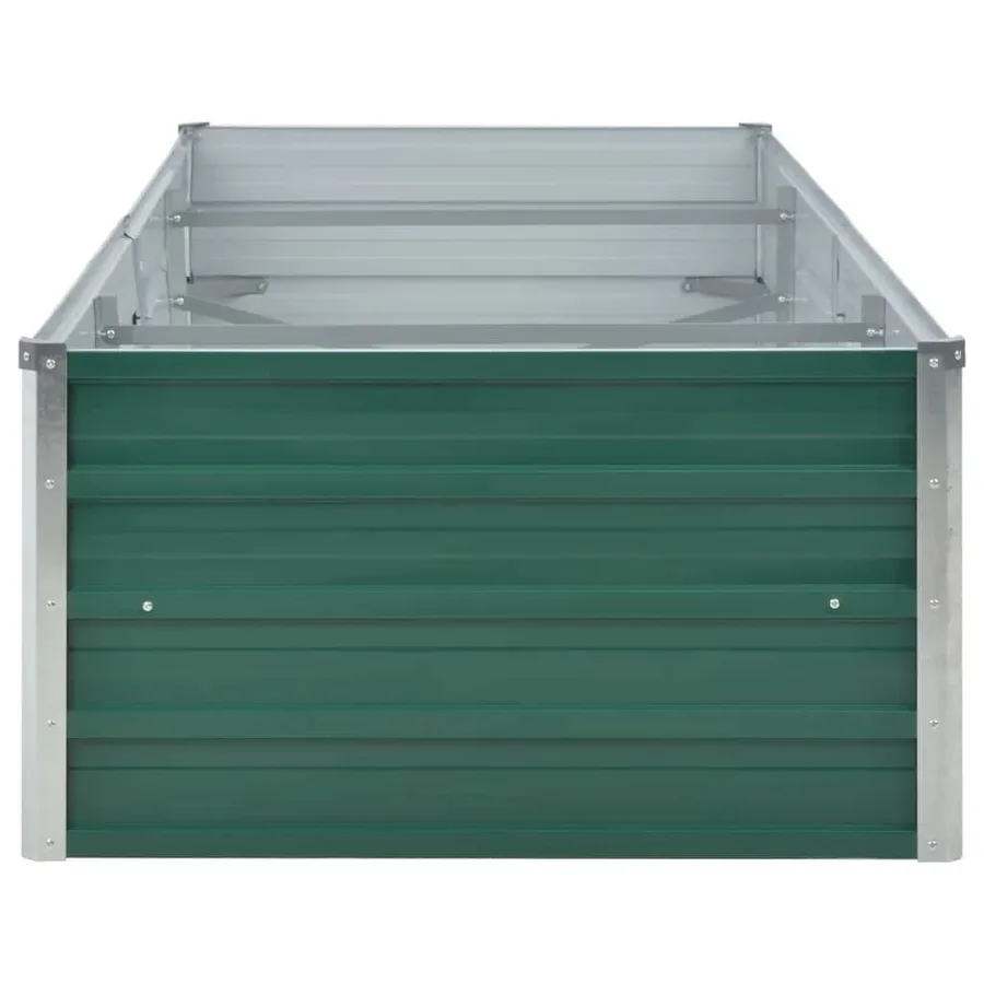 Lit surélevé de jardin Acier galvanisé 240x80x45 cm Vert - 5