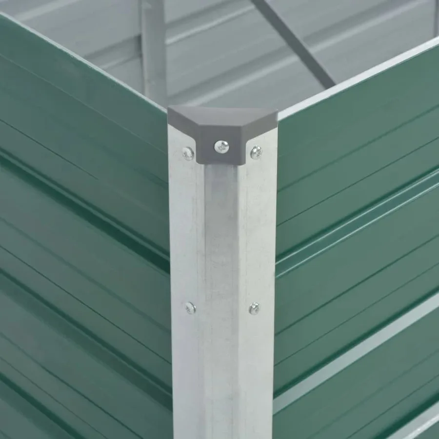 Lit surélevé de jardin Acier galvanisé 240x80x45 cm Vert - 6