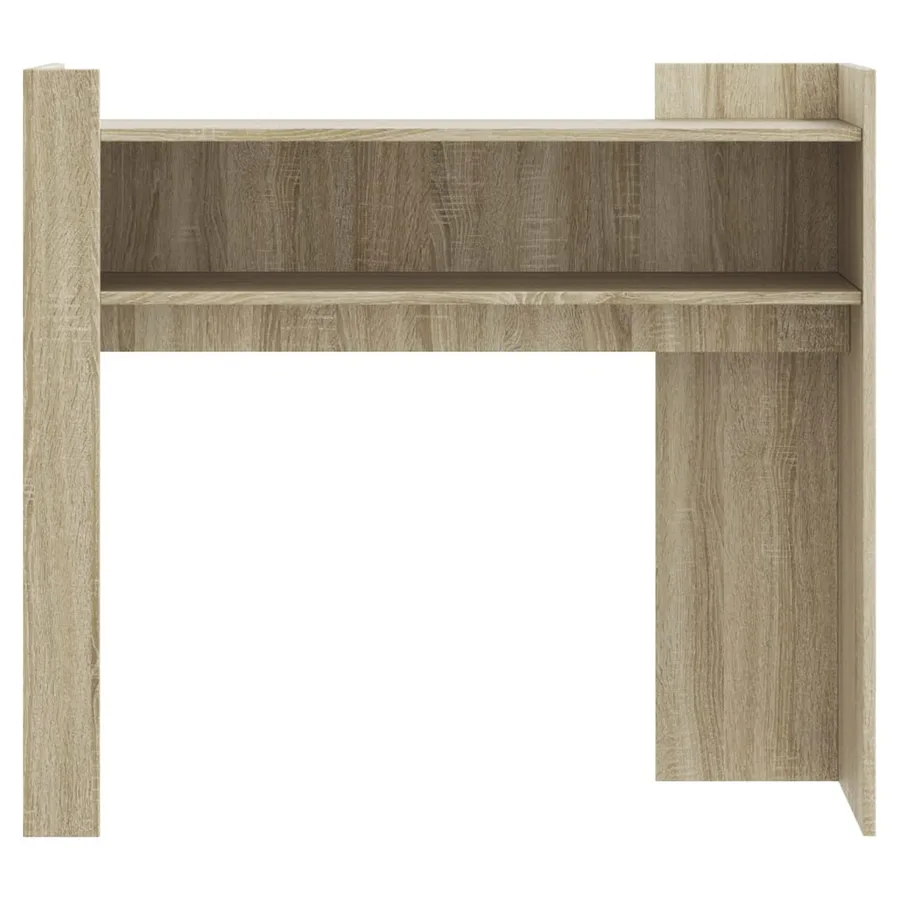 Table console chêne sonoma 100x35x90 cm bois d'ingénierie - 4