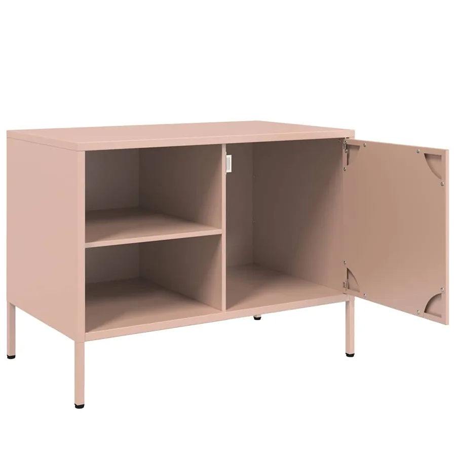 Meubles TV 2 pcs rose 68x39x50,5 cm acier - 10