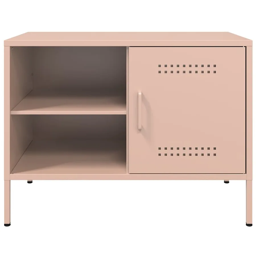 Meubles TV 2 pcs rose 68x39x50,5 cm acier - 7