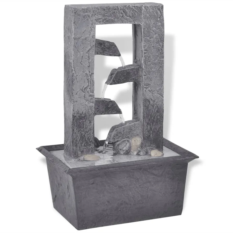 Fontaine d'intérieur avec lumière LED Poly-résine - 2