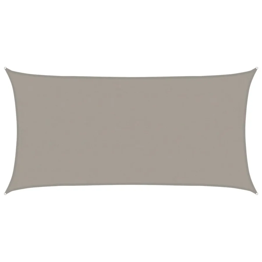 Voile d'ombrage 160 g/m² rectangulaire gris clair 4x7 m PEHD - 2
