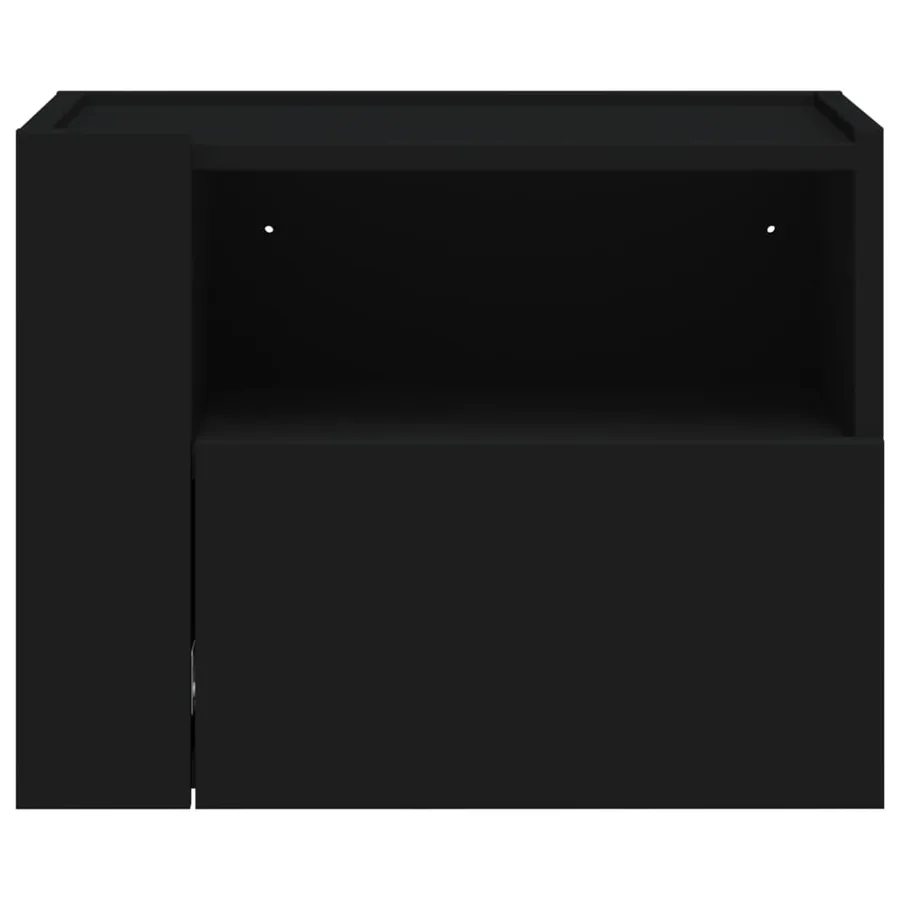 Tables de chevet murales 2 pcs noir 45x30x35 cm - 5
