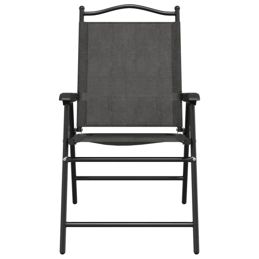 Chaises de jardin pliables lot de 4 en acier et textilène - 5