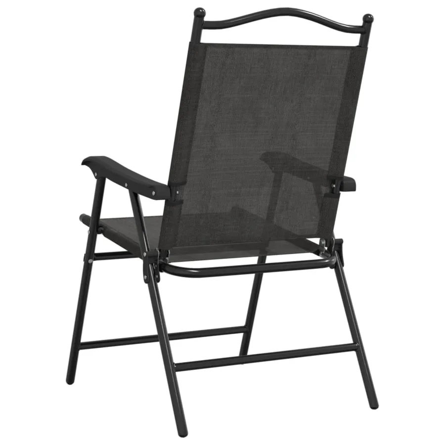 Chaises de jardin pliables lot de 4 en acier et textilène - 7