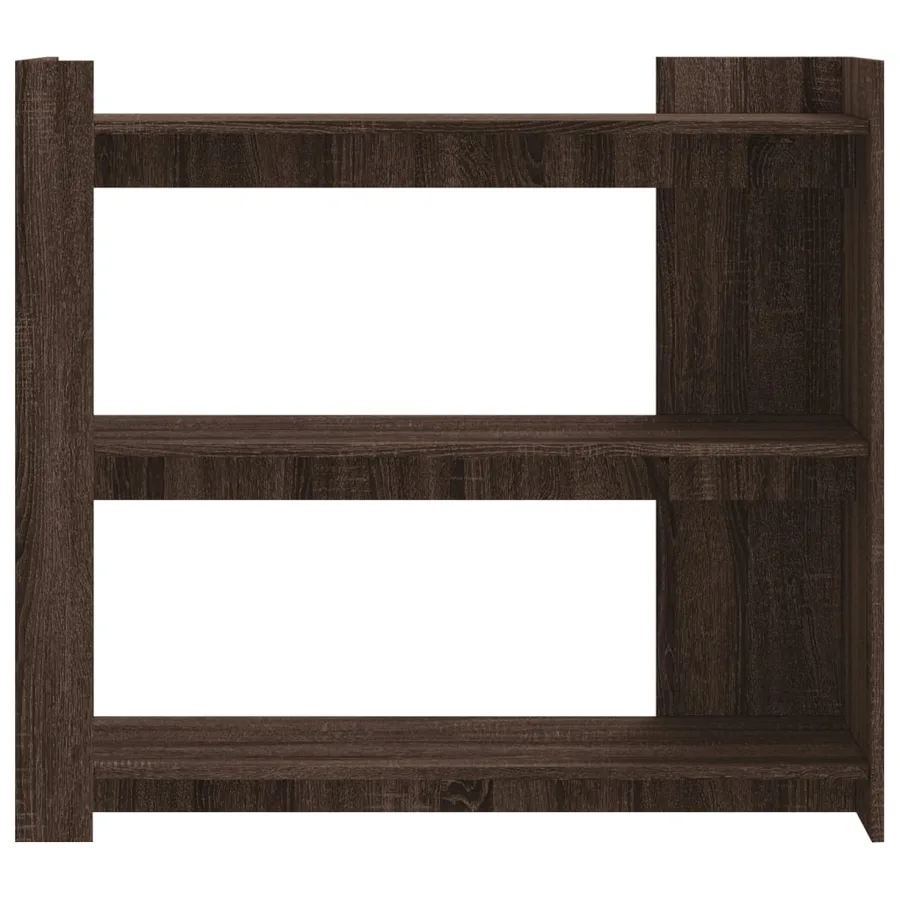 Table console chêne marron 100x35x90 cm bois d'ingénierie - 4
