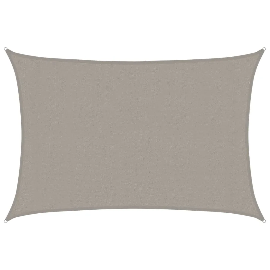 Voile d'ombrage 160 g/m² rectangulaire gris clair 3x5 m PEHD - 2