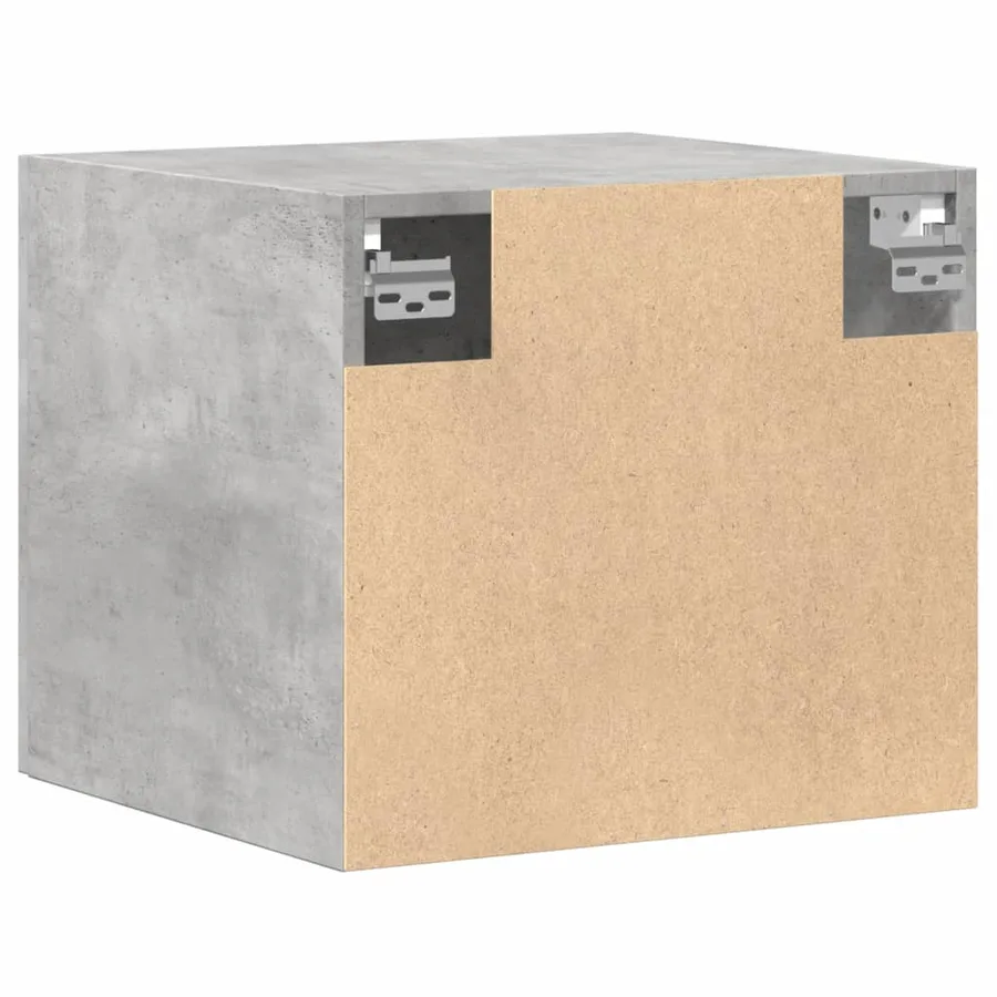 Armoire murale gris béton 45x42,5x40 cm bois d'ingénierie - 6
