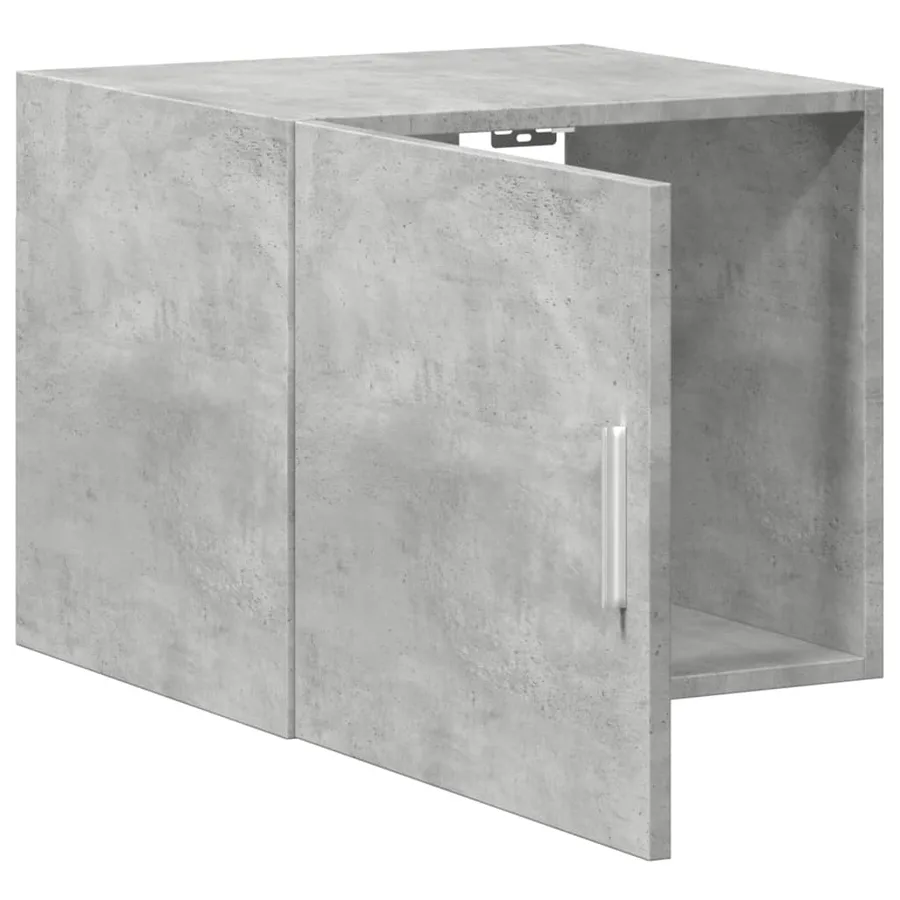 Armoire murale gris béton 45x42,5x40 cm bois d'ingénierie - 7
