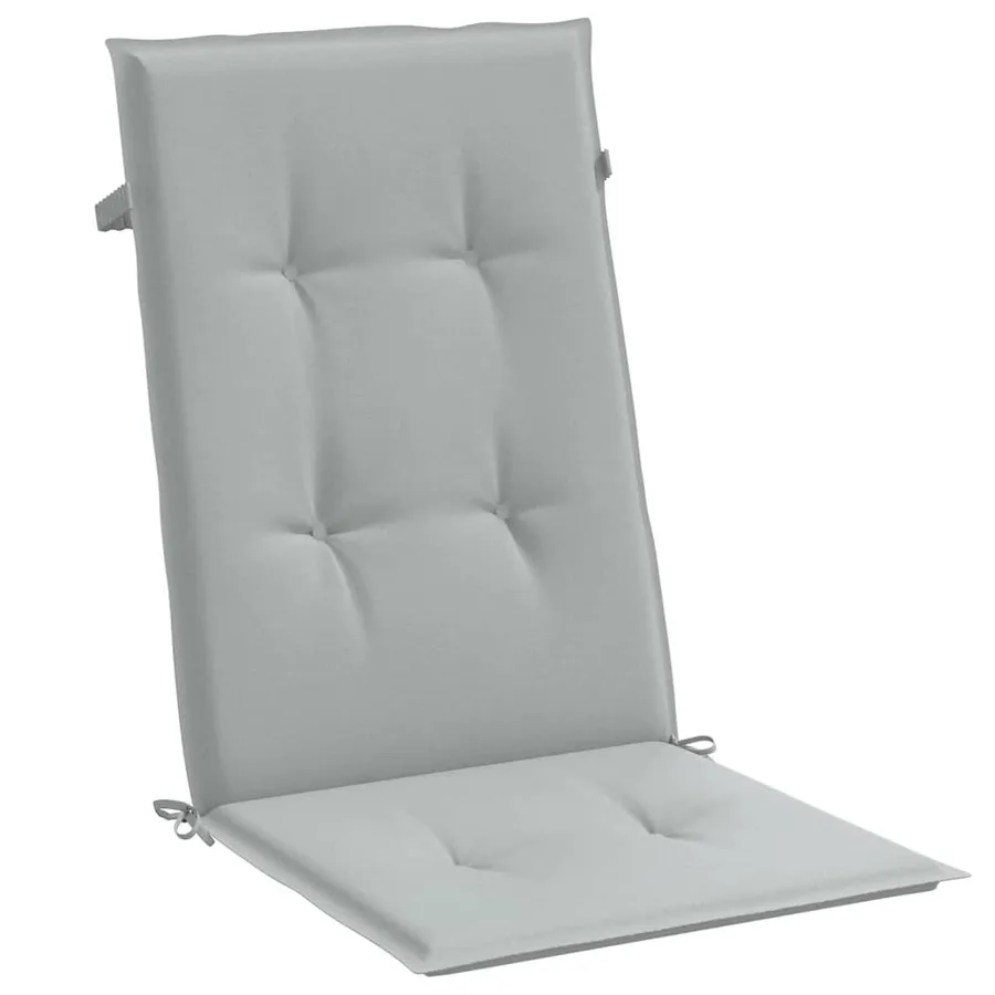 Coussins de chaise à dossier haut lot de 6 gris clair mélangé - 5