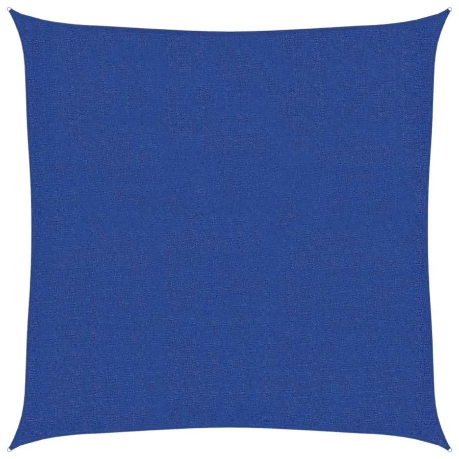 Voile d'ombrage 160 g/m² carré bleu 3x3 m PEHD - 2