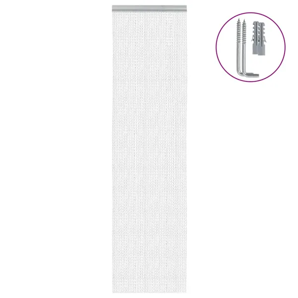Moustiquaire de porte à chaîne 56x202 cm aluminium
