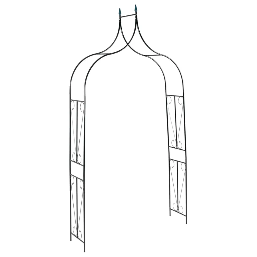Voûte de jardin Vert foncé 142x37x275 cm Fer
