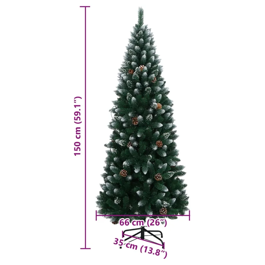 Sapin de Noël artificiel 150 LED 150 cm - 12