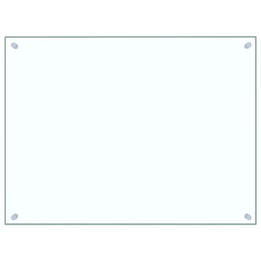 Dosserets de cuisine 2 pcs transparent 80x60 cm verre trempé - 4