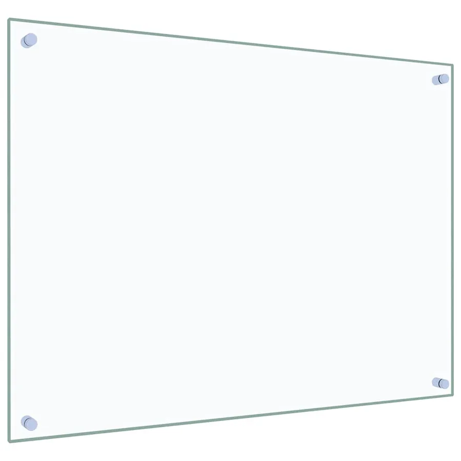 Dosserets de cuisine 2 pcs transparent 80x60 cm verre trempé - 5