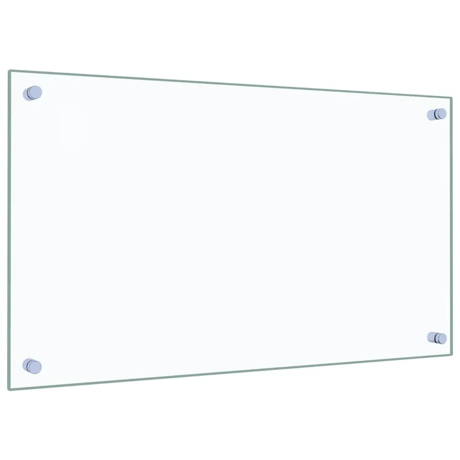 Dosserets de cuisine 2 pcs transparent 70x40 cm verre trempé - 5