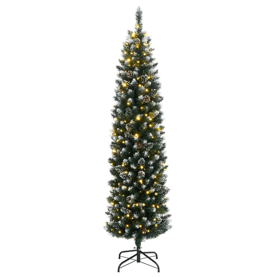 Sapin de Noël artificiel mince 300 LED 240 cm - 3