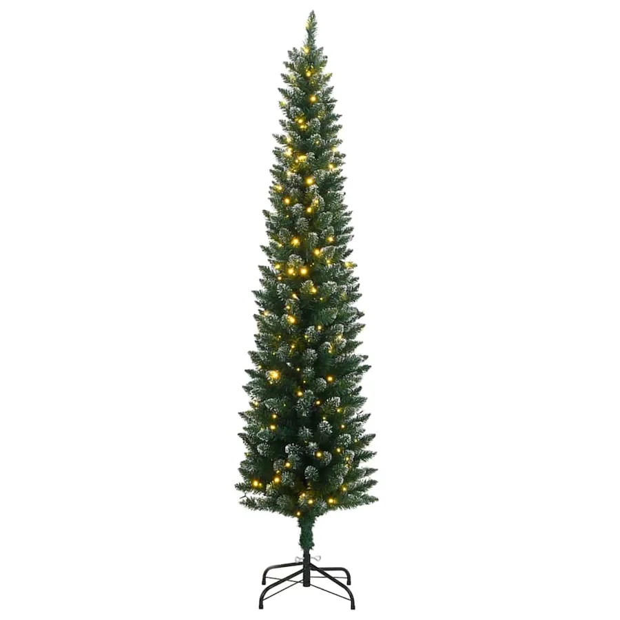 Sapin de Noël artificiel mince 300 LED 210 cm - 2