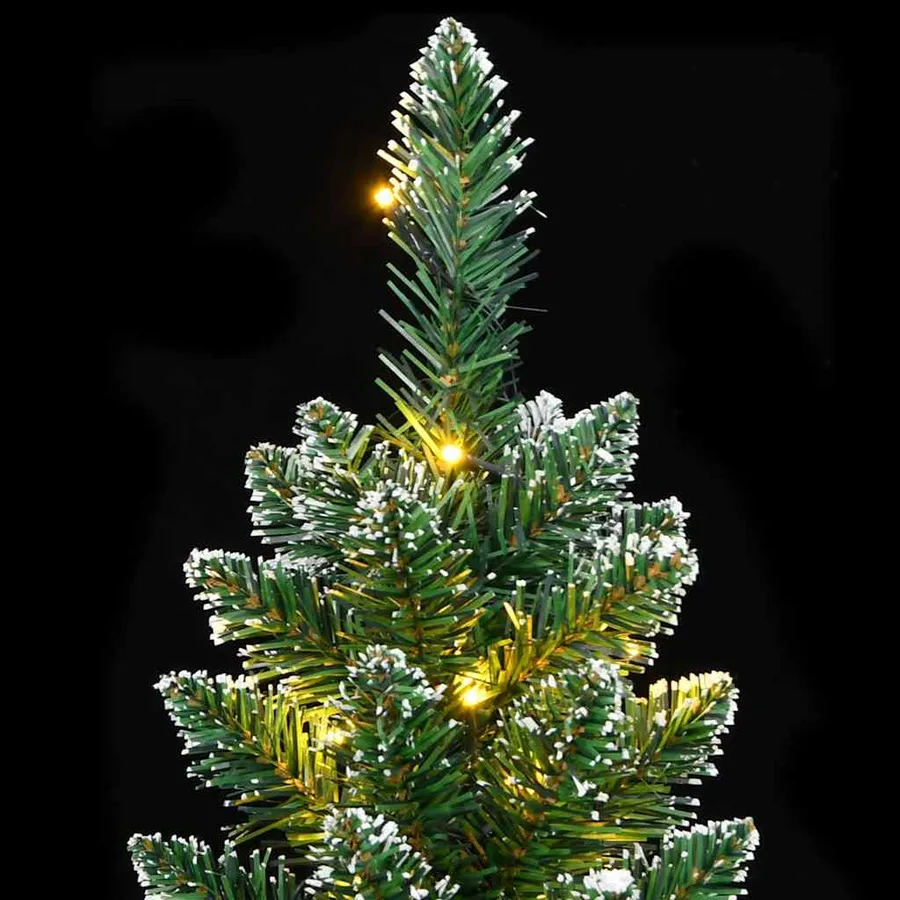 Sapin de Noël artificiel mince 300 LED 210 cm - 7