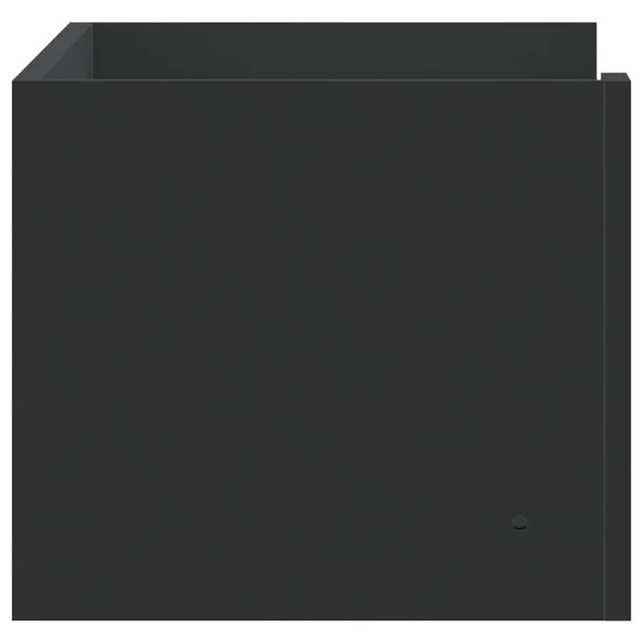 Étagère murale noir 70,5x35x30,5 cm bois d'ingénierie - 5