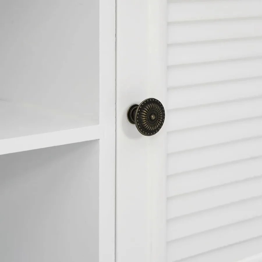 Meuble TV blanc 110x30x41 cm bois d'ingénierie - 9