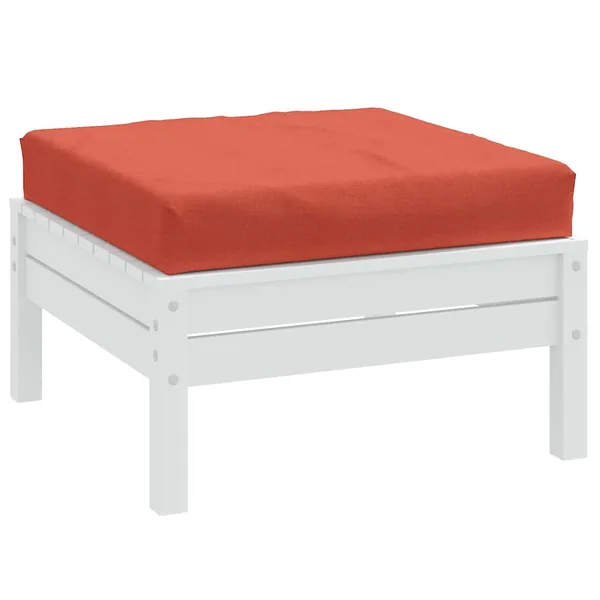 Coussin de palette rouge mélangé 60x60x9,5 cm tissu