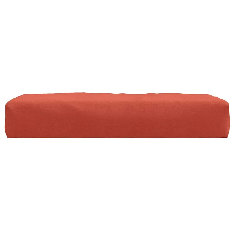 Coussin de palette rouge mélangé 60x60x9,5 cm tissu - 4