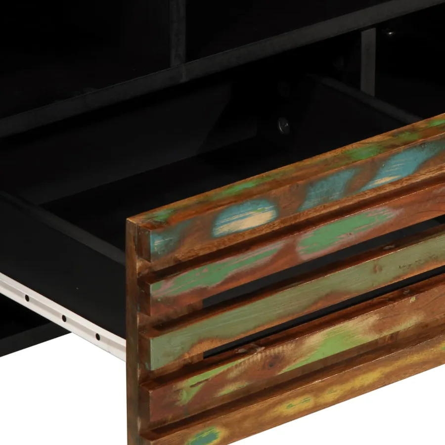 Meuble TV 100x34x46 cm bois d'acacia solide - 8