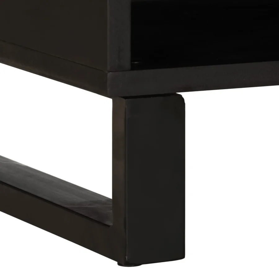 Meuble TV 100x34x46 cm bois d'acacia solide - 9