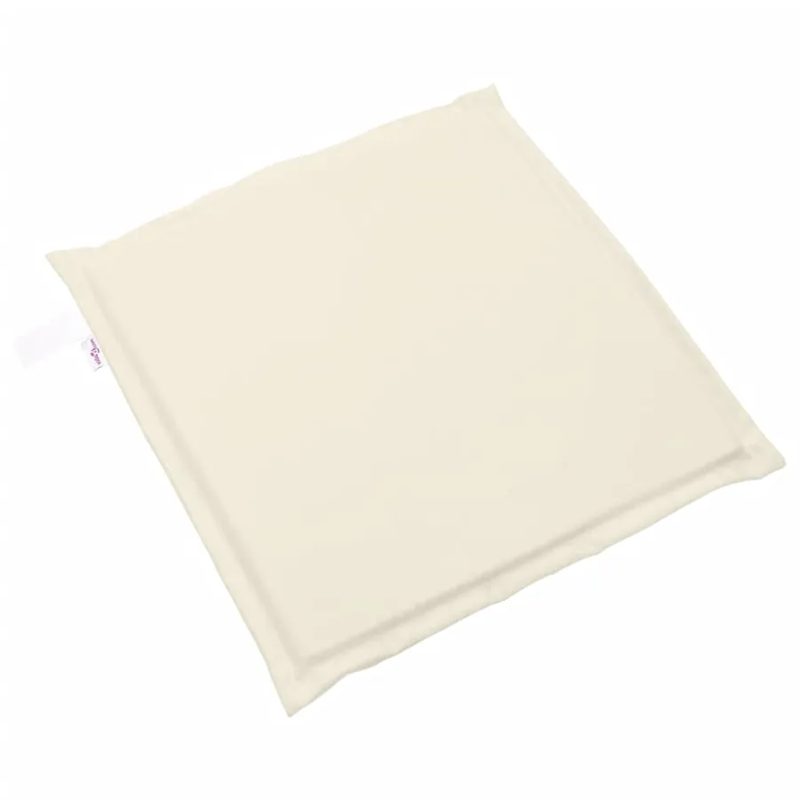 Coussins de siège de jardin lot de 4 crème 45x45x2 cm carré - 4