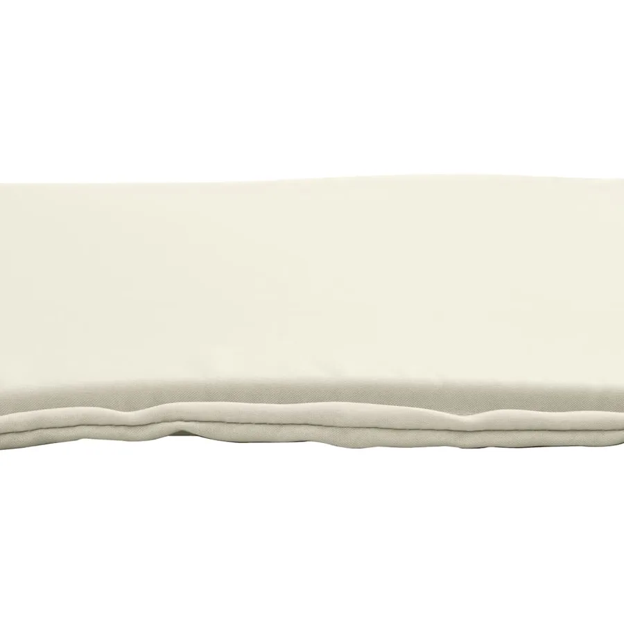 Coussins de siège de jardin lot de 4 crème 45x45x2 cm carré - 7