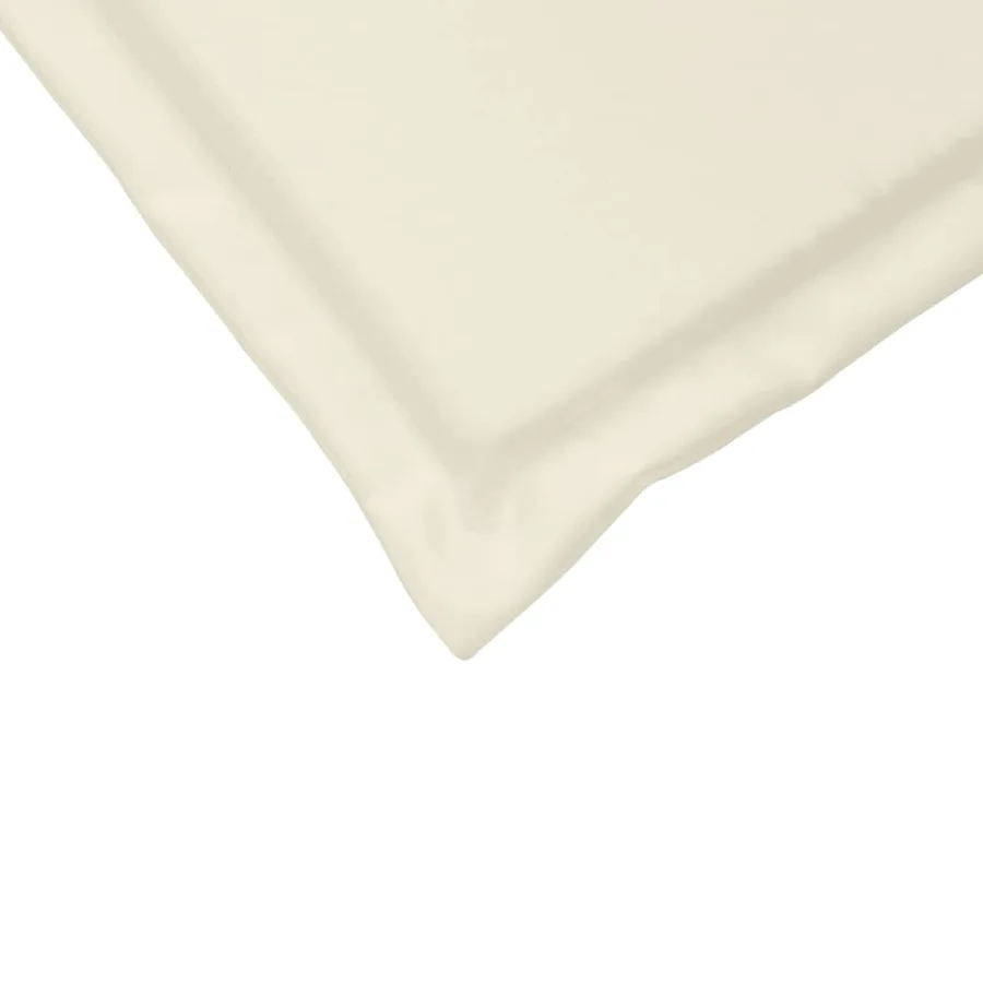 Coussins de siège de jardin lot de 4 crème 45x45x2 cm carré - 9