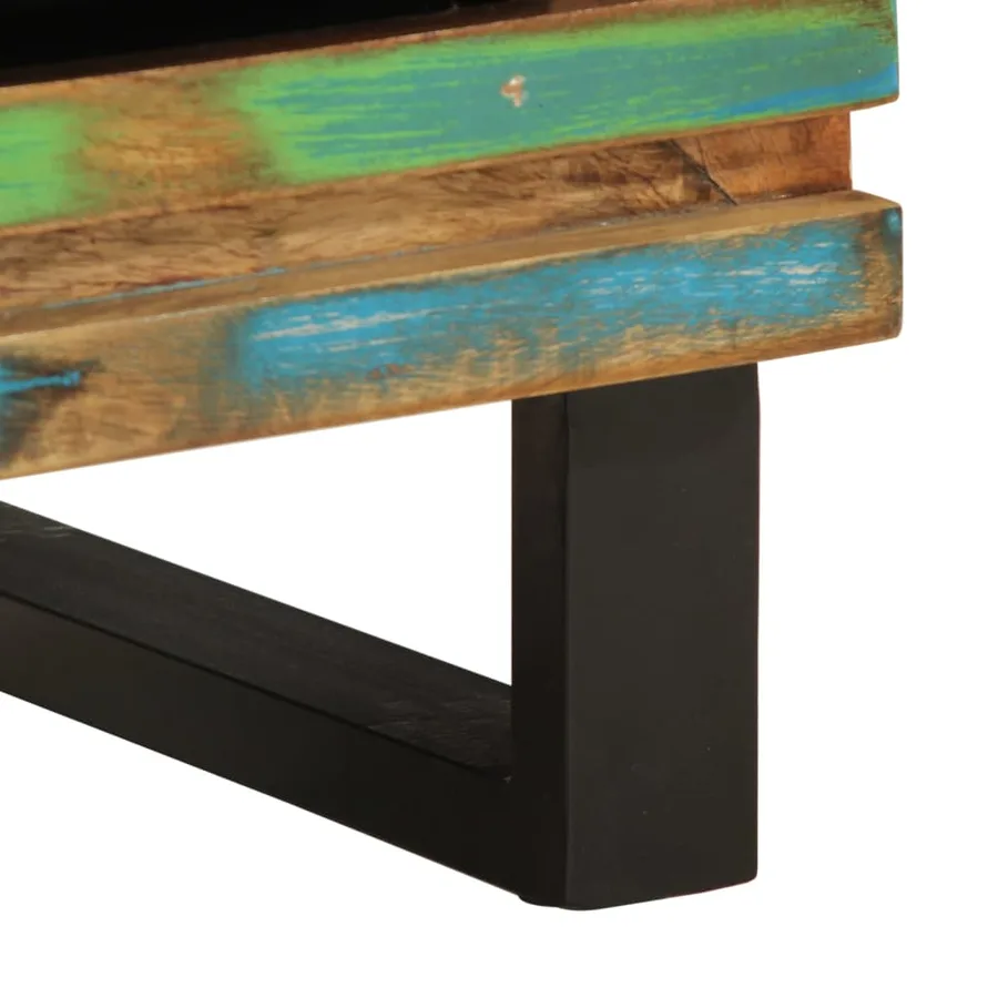 Tables de chevet 2 pcs 40x34x46 cm bois massif de récupération - 9