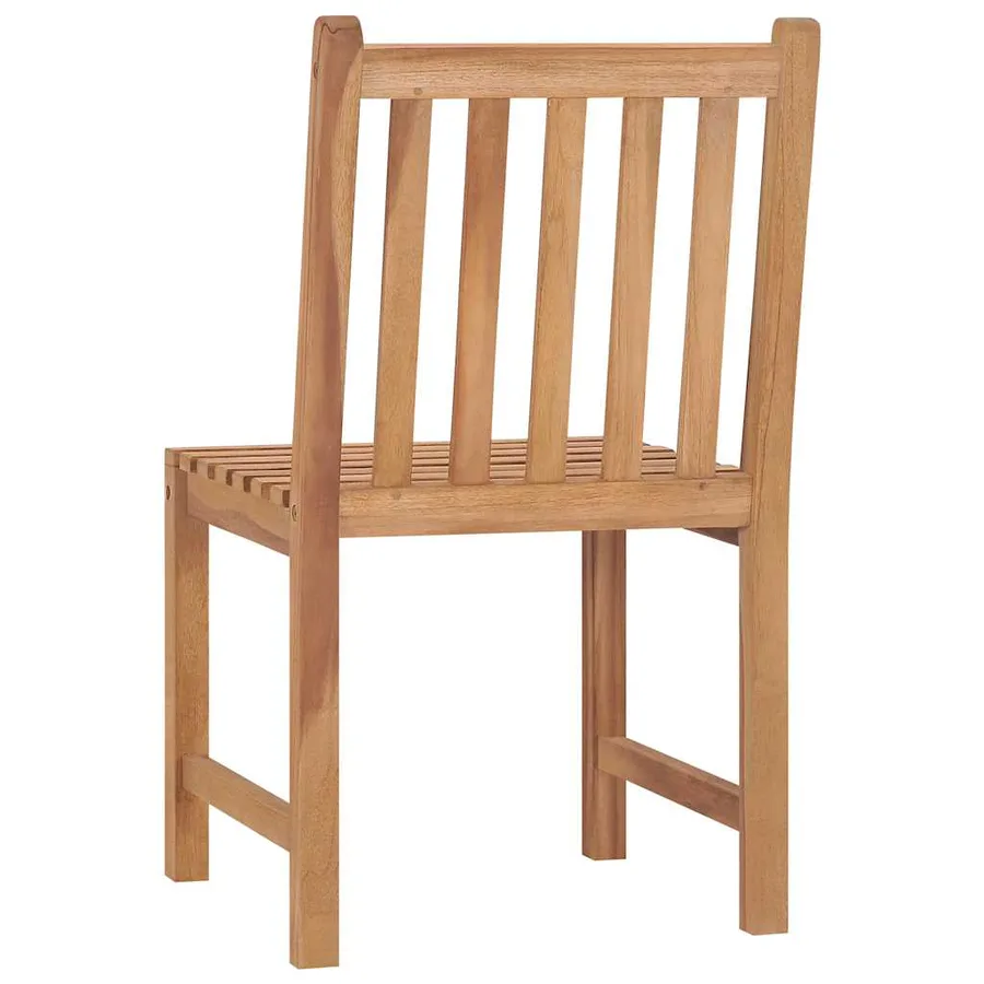 Chaises de jardin lot de 8 avec coussins Bois de teck massif - 6