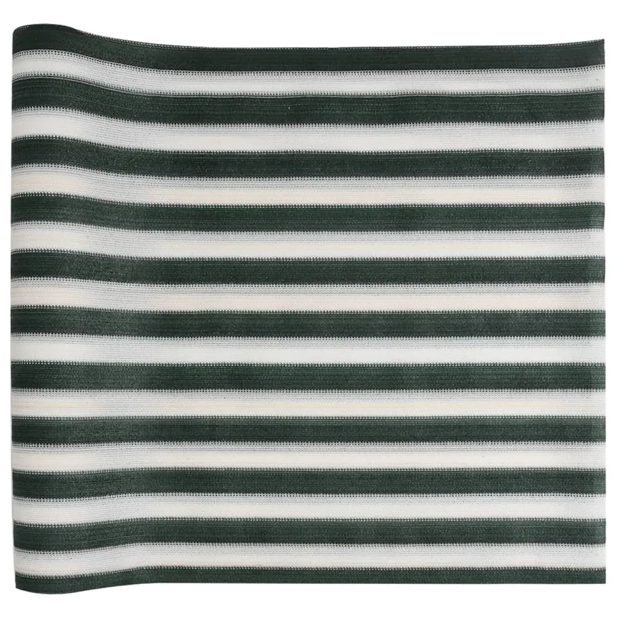 Filet brise-vue vert et blanc 1,5x10 m PEHD 195 g/m² - 2