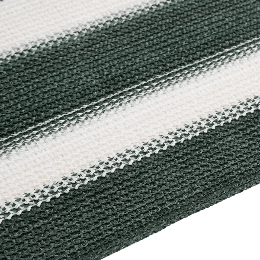 Filet brise-vue vert et blanc 1,5x10 m PEHD 195 g/m² - 5