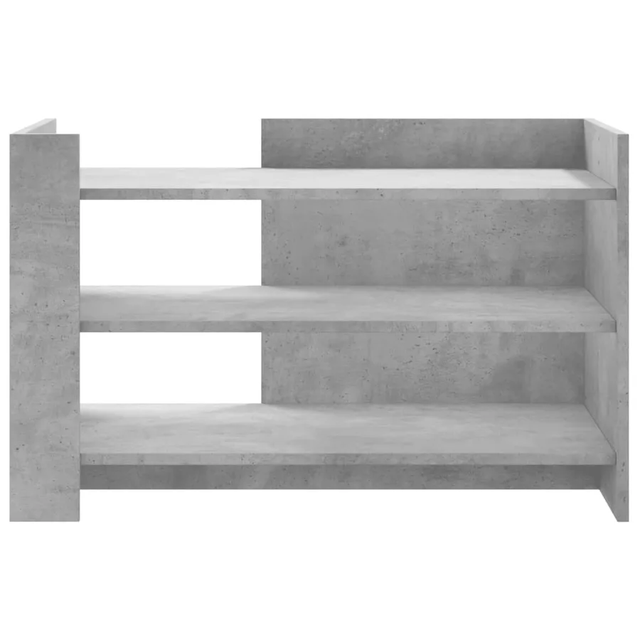Table basse gris béton 80x50x50 cm bois d'ingénierie - 4