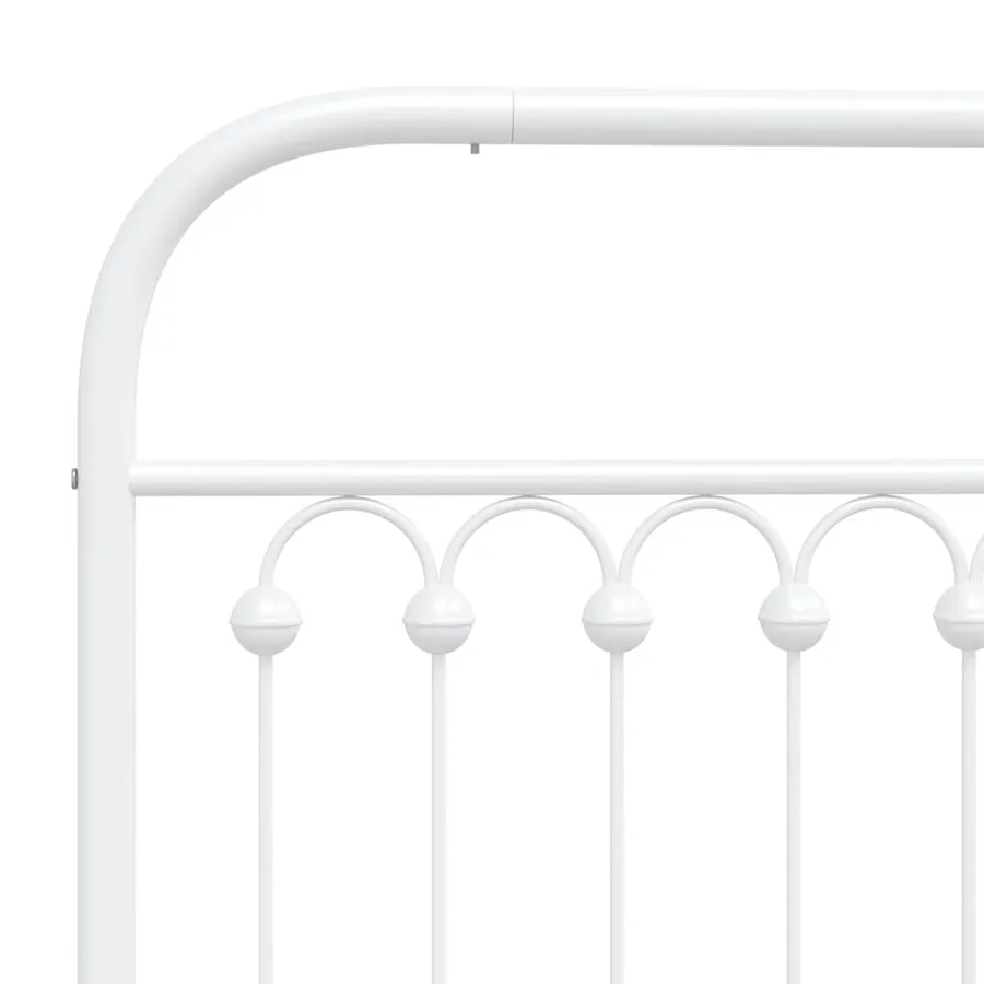 Tête de lit de remplacement métal blanc 200 cm - 5