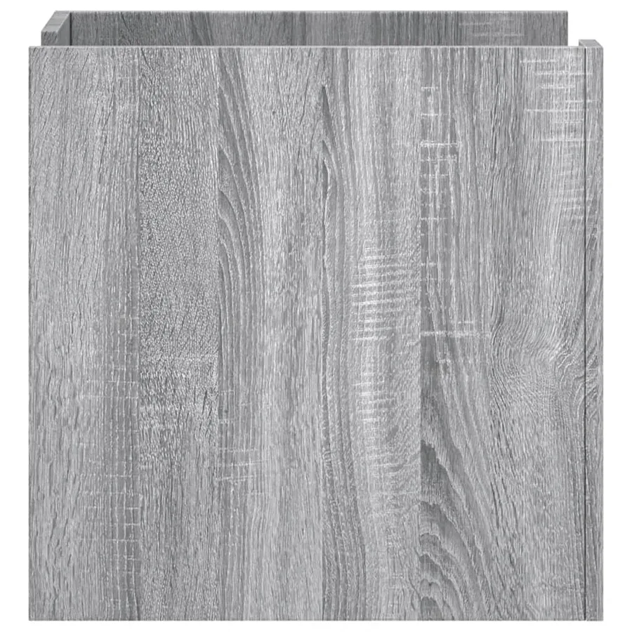 Table de chevet sonoma gris 45x50x50 cm bois d'ingénierie - 5