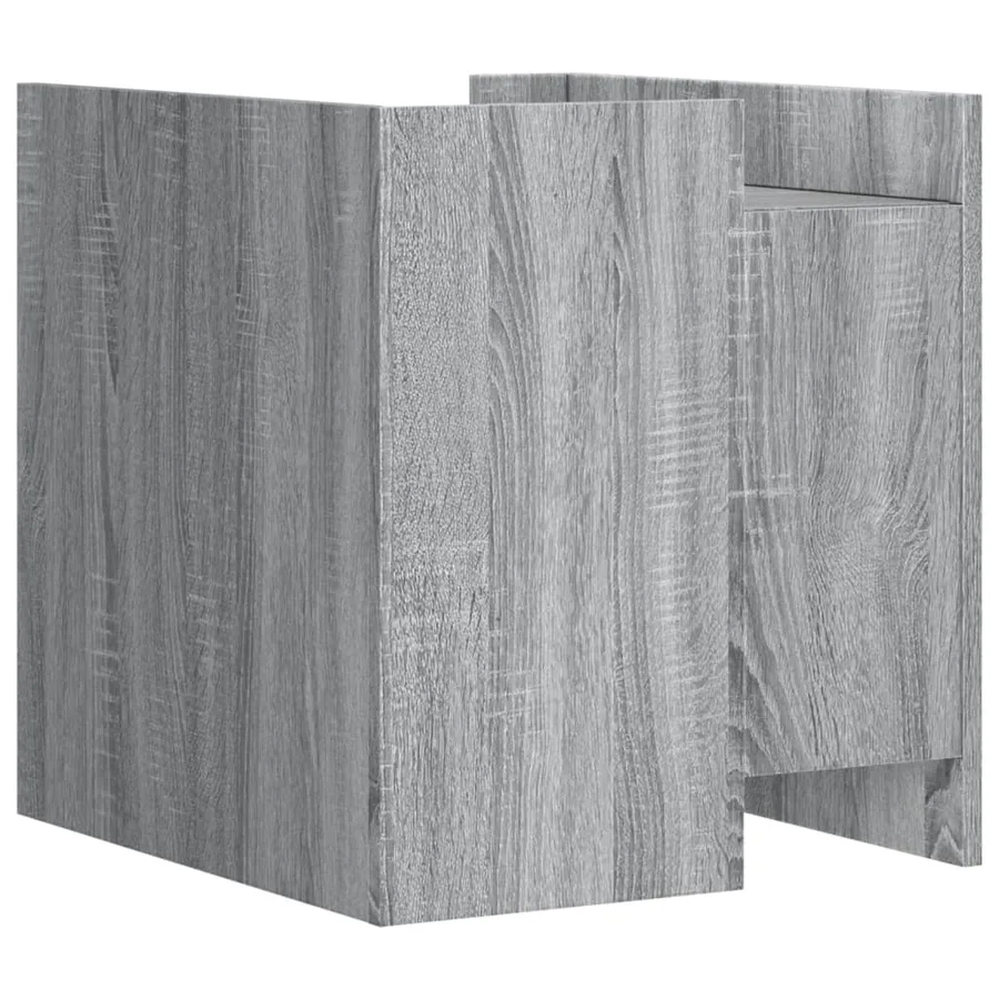 Table de chevet sonoma gris 45x50x50 cm bois d'ingénierie - 6